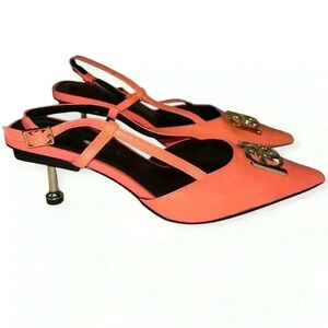 ASOS Sherwood women's trim detail mid heeled shoes size 6